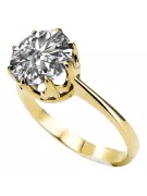 Vintage bijuterii Inel Zircon Aur galben 14K vrc157y